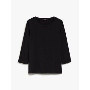 Weekend Max Mara Multia 3/4-Sleeve Stretch Jersey T-Shirt Black Medium